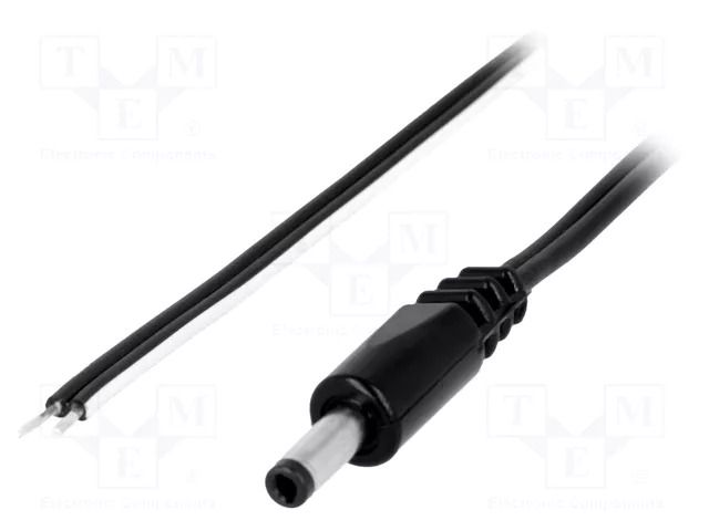 Cable; 2x0.5mm2; wires,DC 4,0/1,7 plug; straight,Sony; black BQ CABLE DC.CAB.1000.0150