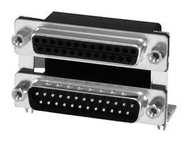 D-SUB STACK CONN, PLUG, 9POS, THT K42X-E9P/P-A4N