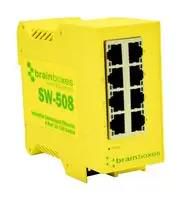 ENET MODULE, INDUSTRIAL, DIN RAIL, RJ45 SW-508