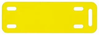 MARKER PLATE, 76.2 X 12.7MM, YELLOW,PK50 M300X050Y6C