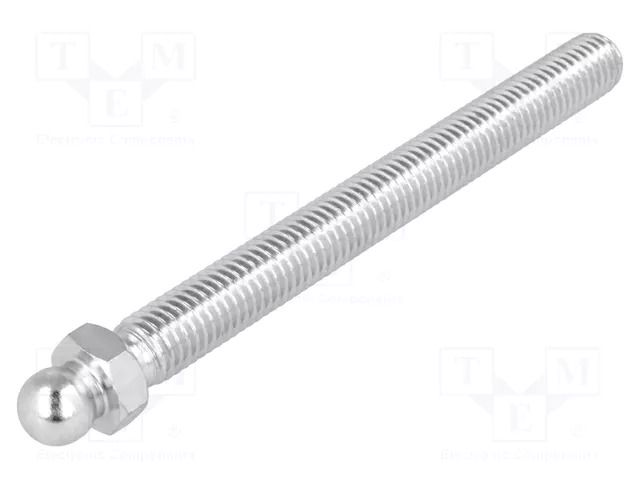 Pin; M10; steel; Ø: 10mm; Plating: zinc; Thread len: 100mm FATH FA-098MM10100M