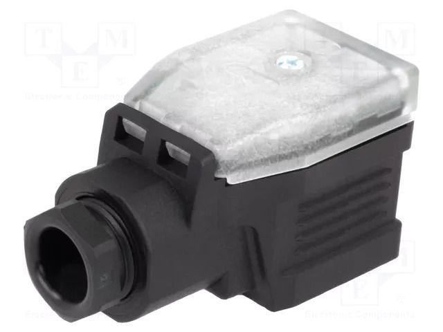 Connector: valve connector; plug; form A; 18mm; female; PIN: 4; 16A HIRSCHMANN GDME3011SW