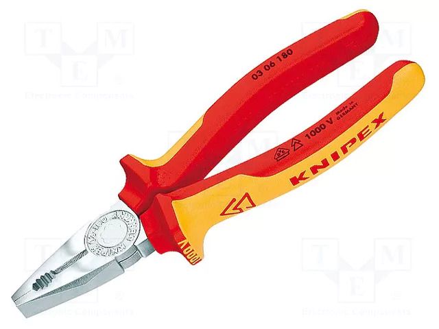 Pliers; insulated,universal; 200mm KNIPEX KNP.0306200