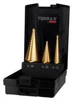 STEP DRILL SET, HSS-TIN, 3 PCS A101126TRO