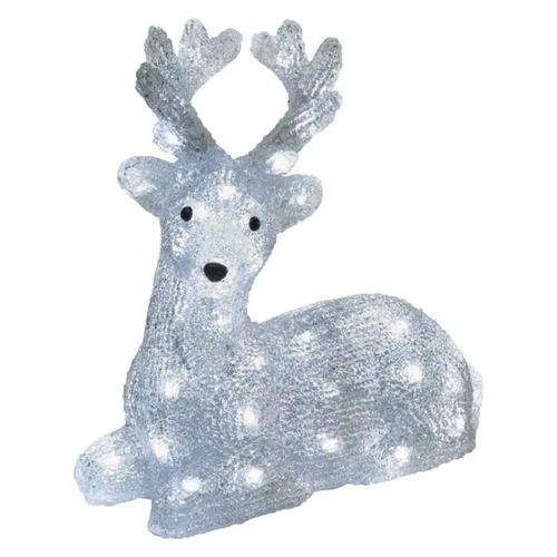 LED Christmas deer, 27 cm, outdoor and indoor, cool white, timer, EMOS DCFC06 8592920093948