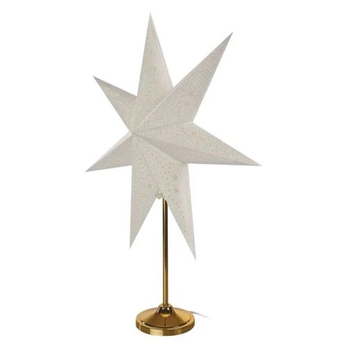 LED paper star with golden stand, 45 cm, indoor, EMOS DCAZ15 8592920099513