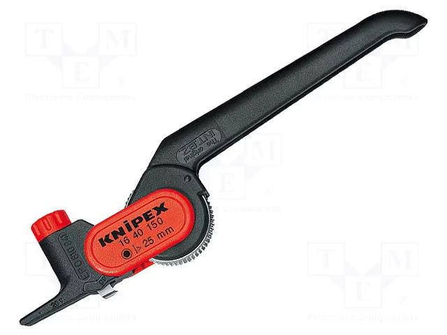 Stripping tool; 25mm; Wire: round KNIPEX KNP.1640