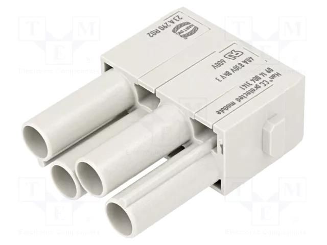 Connector: HDC; module; female; Han-Modular®; PIN: 4; crimped; 40A HARTING 09140043141