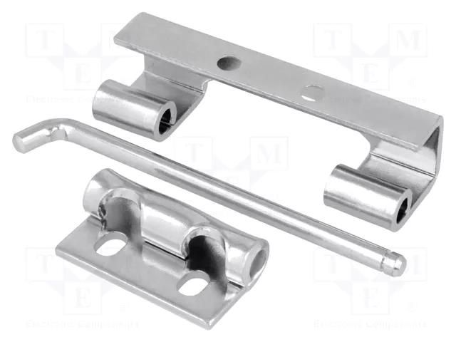 Hinge; Width: 39.5mm; zinc-plated steel; H: 80mm RST ROZTOCZE 3.ST12.001
