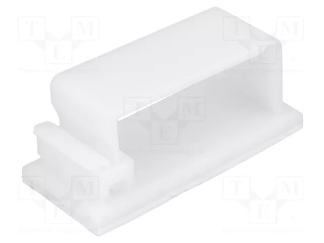 Self-adhesive cable holder; polyamide; natural; UL94V-2 FIX&FASTEN FCA-5