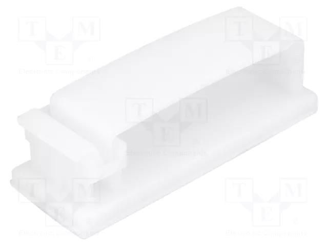 Self-adhesive cable holder; polyamide; natural; UL94V-2 FIX&FASTEN FCA-6