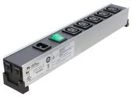 POWER BLOCK, 5 OUTLET, 10A, 240VAC 1581H5DP.