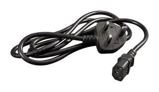 PWR CORD, BS 1363-IEC C13, 1.83M 1581C6UK