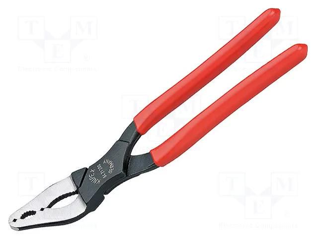 Pliers; specialist; 200mm; pliers head deflected at 20° angle KNIPEX KNP.8421200