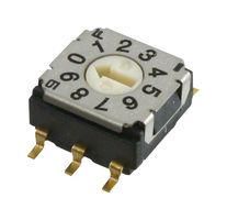 ROTARY CODE SW, 10POS, BCD, 0.1A, 5V SH-7010TB