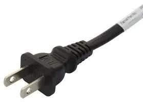 POWER CORD, NEMA 1-15P/IEC C7, 2M, BLK GW-151689