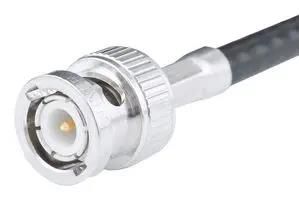 RF COAXIAL, BNC PLUG, 50 OHM, CABLE 11"BNC-50-3-87/133"NE