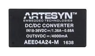 DC-DC CONVERTER, MEDICAL, 12V, 1.67A AEE02B12-M