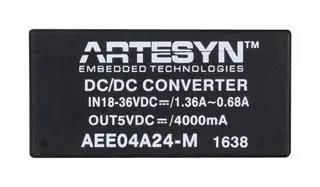 DC-DC CONVERTER, MEDICAL, 2 O/P, 20W AEE02CC48-M