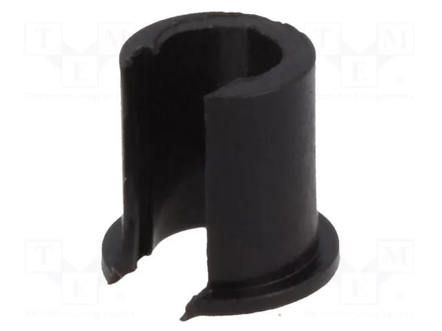 Adapter; thermoplastic; Øshaft: 4mm; black; Shaft: smooth OKW A1300040