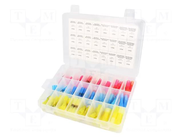 Kit: connectors; crimped; in heat-shrinkable insulation; 126pcs. NINIGI ST-ASS-126-HSCT