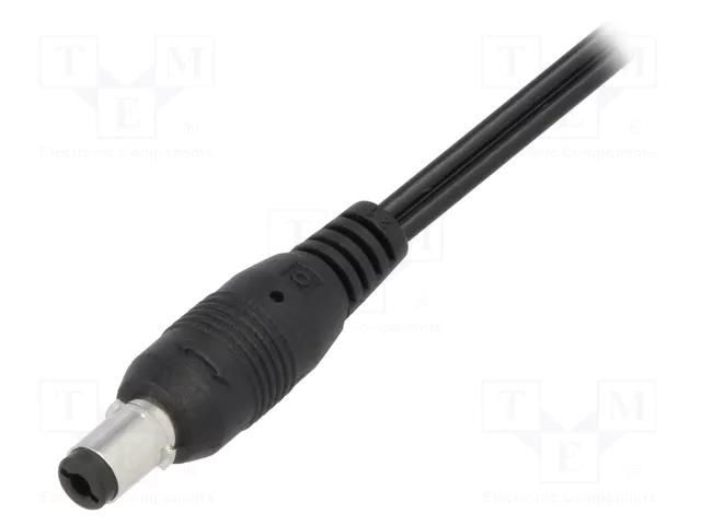 Connector: DC supply; plug; female; 5.5/2.1mm; soldering; black; 2A CLIFF FC6814761