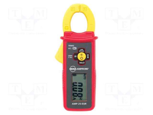 Meter: multifunction; digital,pincers type; Øcable: 25mm; LCD BEHA-AMPROBE AMP-25-EUR