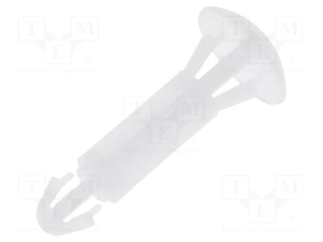 Assembly stud; polyamide; L: 12mm; snap fastener; natural; UL94V-2 FIX&FASTEN FIX-RCA-12