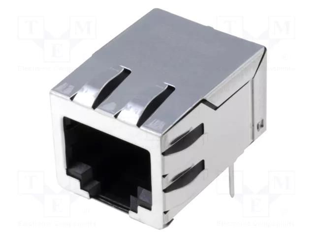 Connector: RJ45; socket; PIN: 8; shielded; 8p8c; THT; angled BEL FUSE SI-60008-F