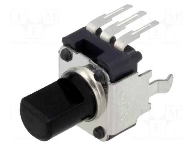 Potentiometer: shaft; single turn,vertical; 10kΩ; ±20%; 6mm; mono ALPS RK09K1130AH1