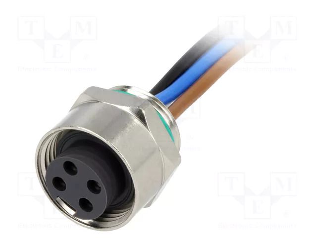 Connector: 7/8"; socket; 0.5m; female; PIN: 4; straight; with leads HARTING 21043162401