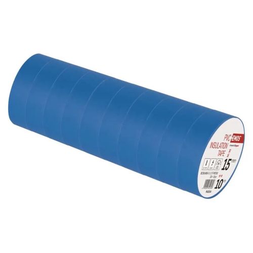 Insulating Tape PVC 15mm/10m blue, EMOS F61514 8595025342348