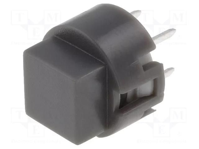 Switch: keypad; Pos: 2; SPST-NO; 0.01A/35VDC; grey; none; THT; 1.3N HIGHLY ELECTRIC KS01-AV-GREY