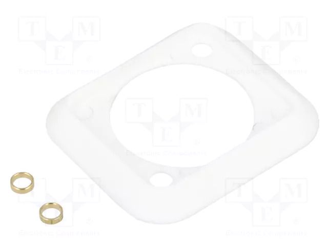 Socket gasket; white; XLR standard; 19x24mm; FT CLIFF CP299903