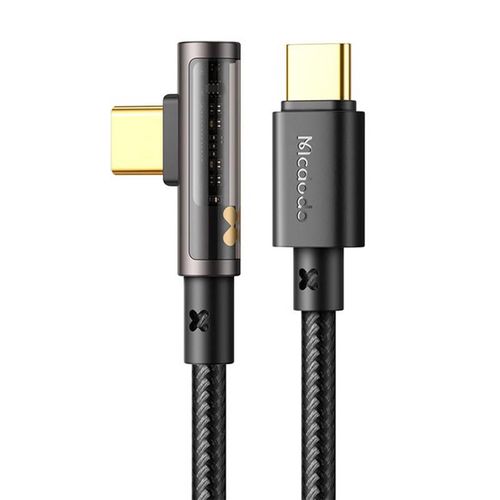 USB-C to USB-C Prism 90 degree cable Mcdodo CA-3401, 100W, 1.8m (black), Mcdodo CA-3401