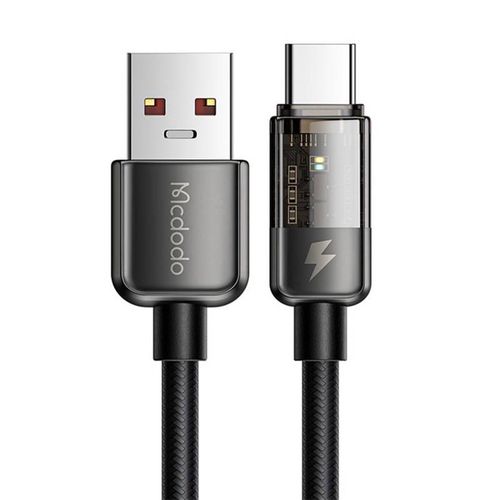 Cable USB-C  Mcdodo CA-3150, 6A, 1.2m (black), Mcdodo CA-3150