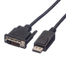 CABLE, DP TO DVI-D PLUG, BLACK, 1.5M 11.04.5619