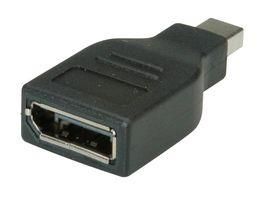 ADAPTER, DP RCPT-MINI DP PLUG, BLK 12.03.3130