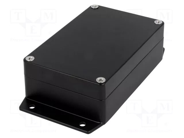 Enclosure: multipurpose; X: 80mm; Y: 125mm; Z: 40mm; aluminium; black GAINTA G107MFBK-IP67
