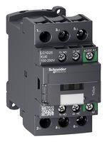 CONTACTOR, 3PST-NO, 250V, DIN RAIL/PANEL LC1D25KUE