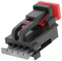 HOUSING CONN, RCPT, 4POS, PBT GF, BLACK 15509333
