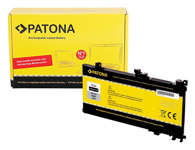 PATONA Battery f. HP TPN-Q173 TE04XL TE04 HSTNN-DB7T 905175-2C1 905175-271 905277-855 844203-855, PATONA 2888 4055655229906