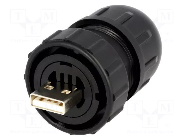 Connector: USB A; plug; Data-Con-X; for cable; straight; USB 2.0 SWITCHCRAFT DCC-USBAB-150