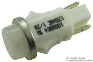 NEON INDICATOR, WHITE, 12.7MM, QC 1050QC4