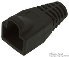 STRAIN RELIEF BOOT, PLASTIC, BLACK 450-011