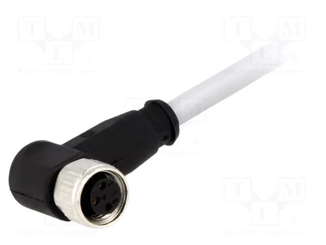 Connector: M8; female; PIN: 3; angled 90°; with lead; plug; 2m; PVC HARTING 21348300380020