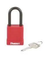 PADLOCK, ALUMINIUM, RED, 40MM PSL-8