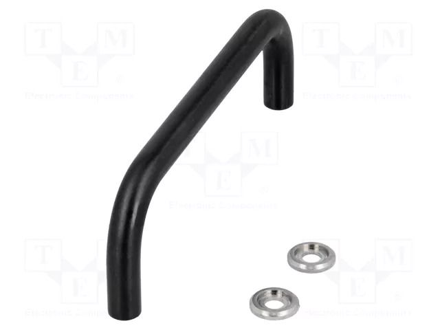 Holder; oxidized steel; black; H: 43mm; Mounting: M5 screw; GN 425 ELESA+GANTER GN425-10-88-BT