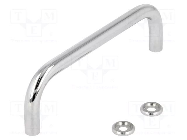 Holder; chromium plated steel; chromium plated; H: 35mm; GN 425 ELESA+GANTER GN425-8-100-CR