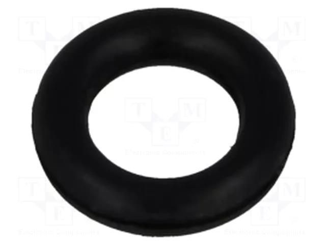 O-ring gasket; NBR caoutchouc; Thk: 1.78mm; Øint: 4.6mm; black FIX&FASTEN FIX-OR-4.6